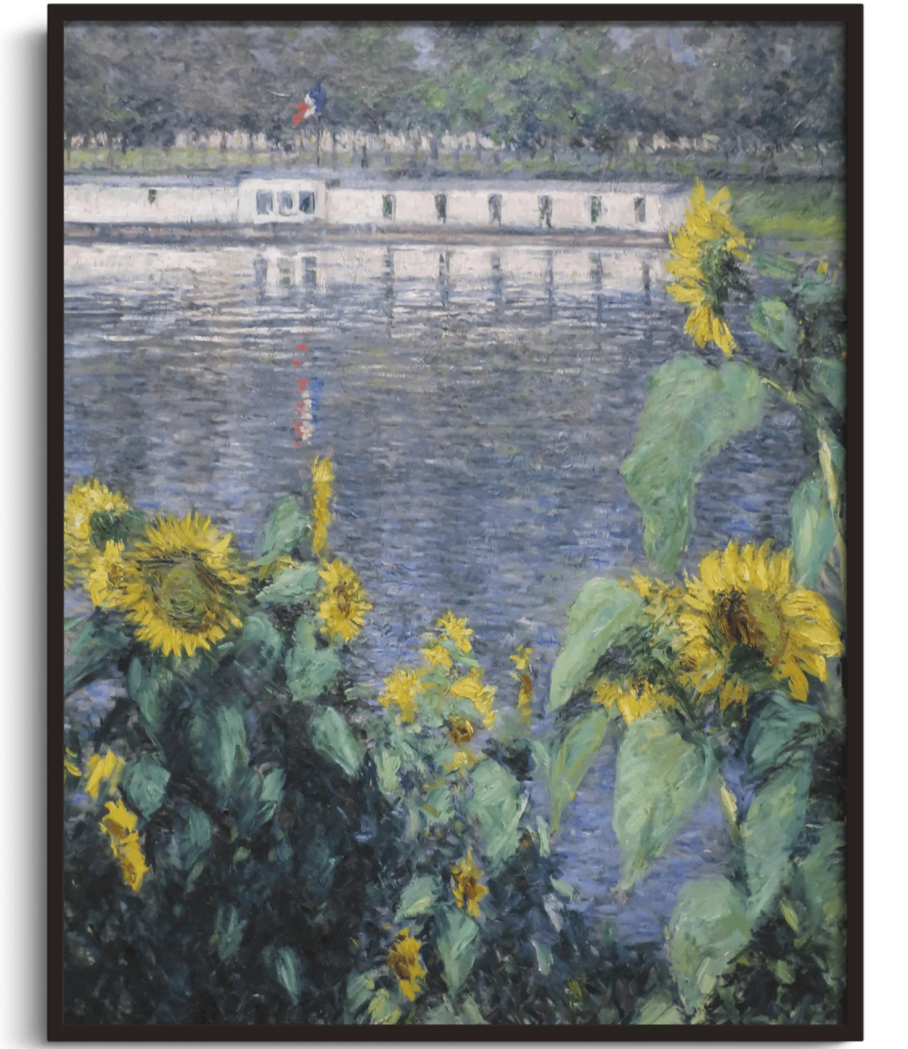 Galerie Mont Sunflowers by the Seine - Gustave Caillebotte^ Caillebotte