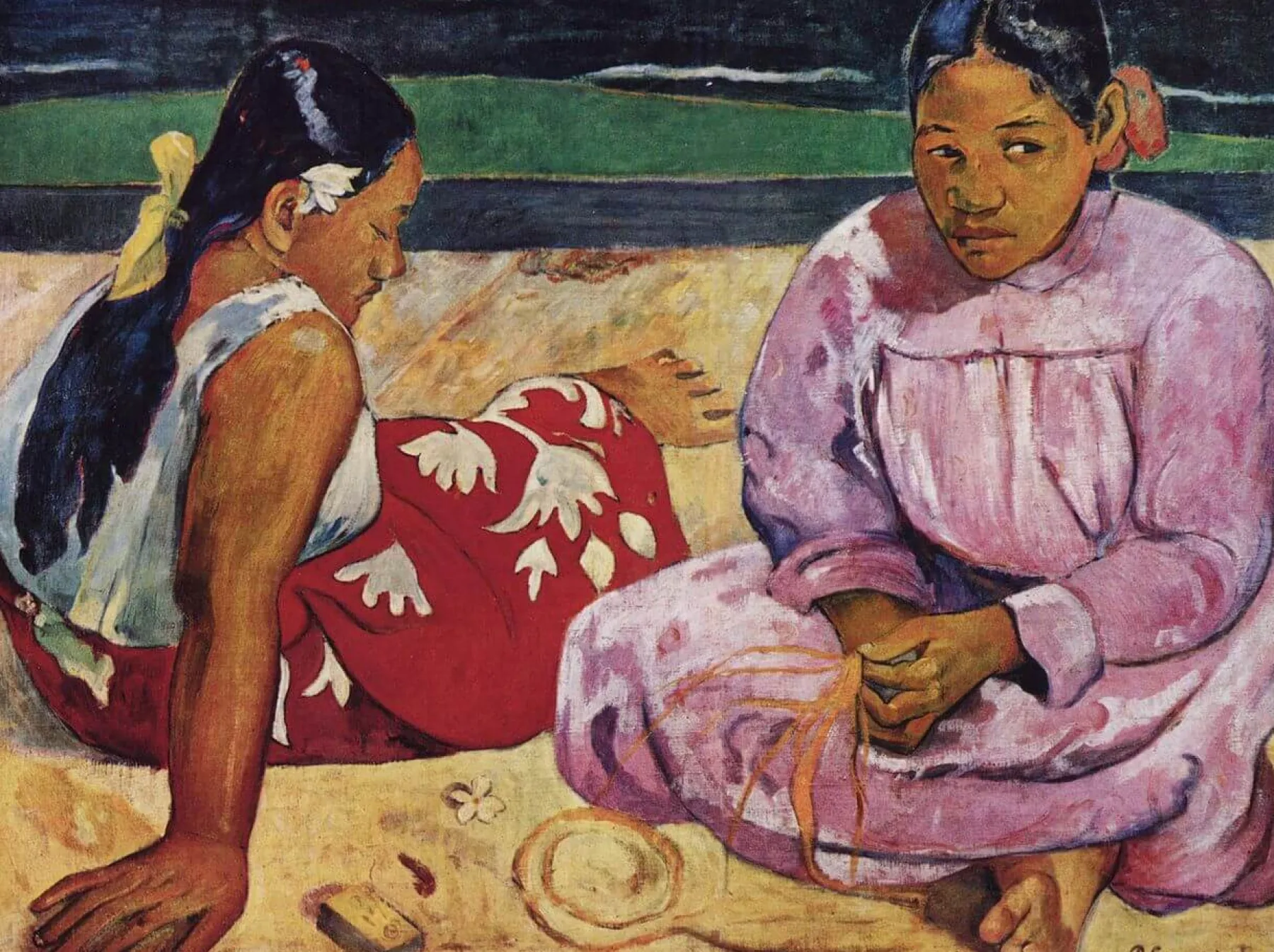 Galerie Mont Tahitian women on the beach - Paul Gauguin^ Gauguin