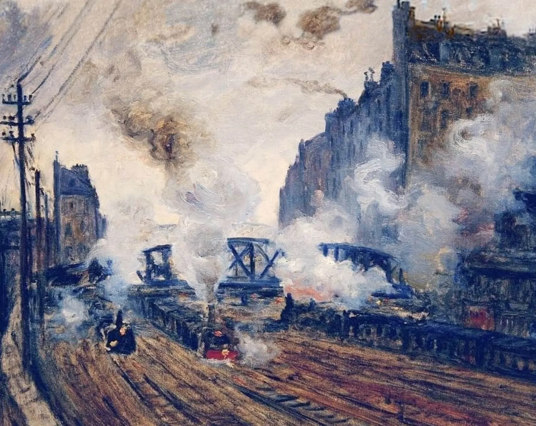 Galerie Mont The Batignolles Trench - Claude Monet^ Monet