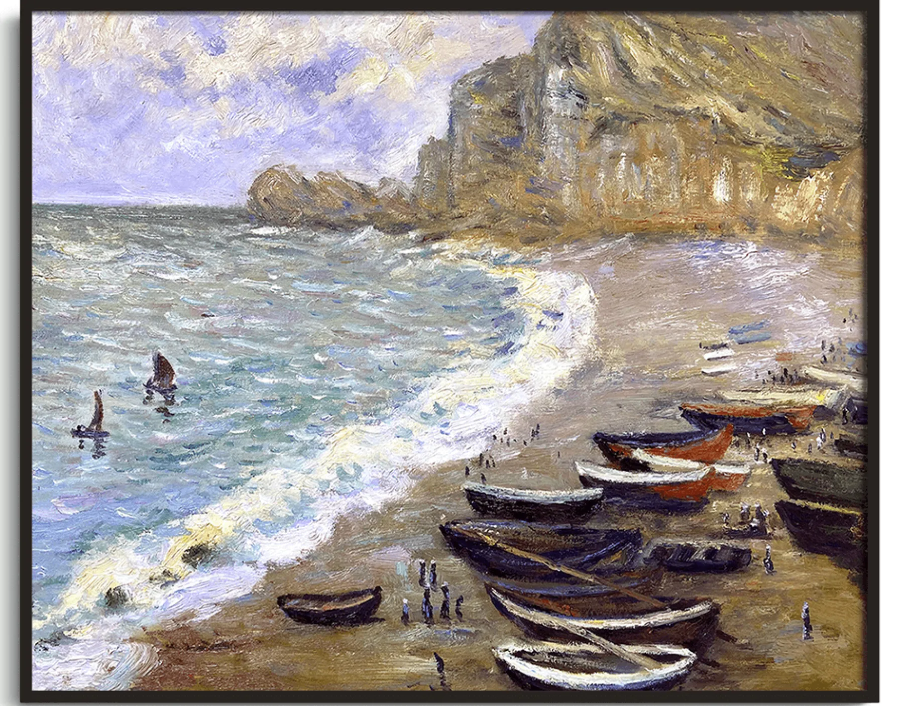 Galerie Mont The Beach at Etretat - Claude Monet^ Monet