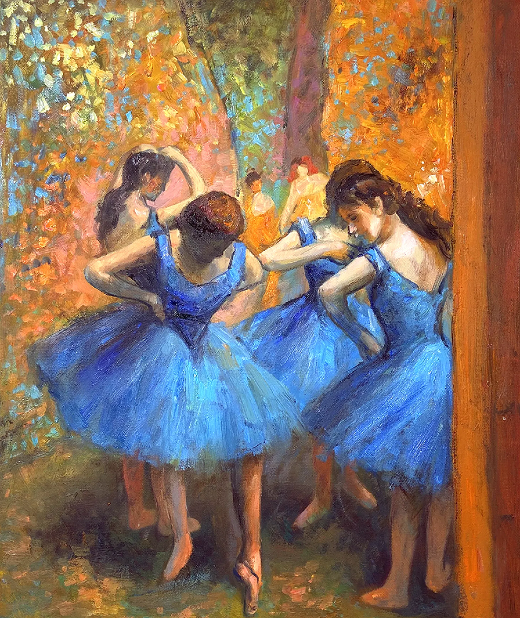 Galerie Mont The blue dancers - Edgar Degas^ Degas