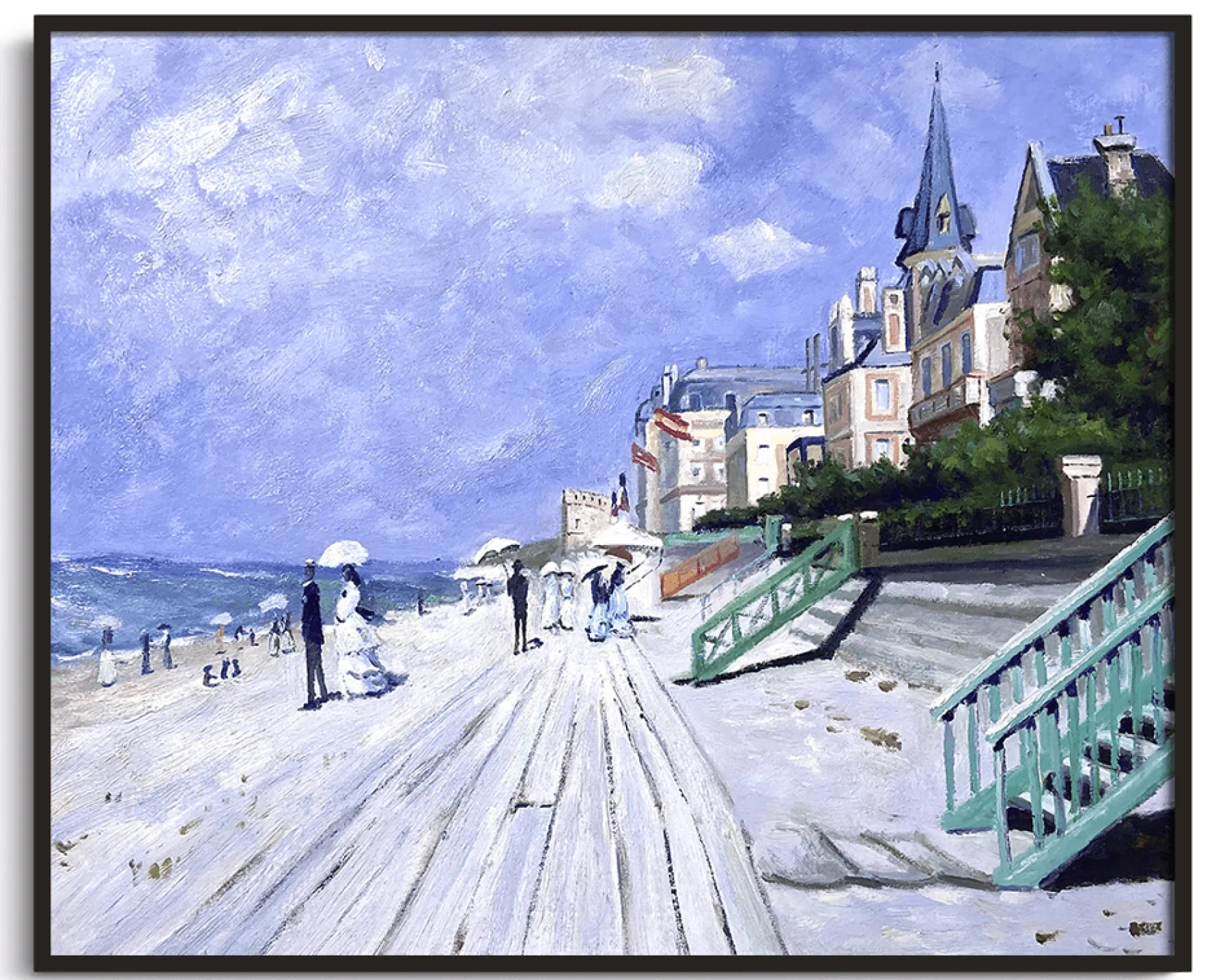 Galerie Mont The Boardwalk at Trouville - Claude Monet^ Monet