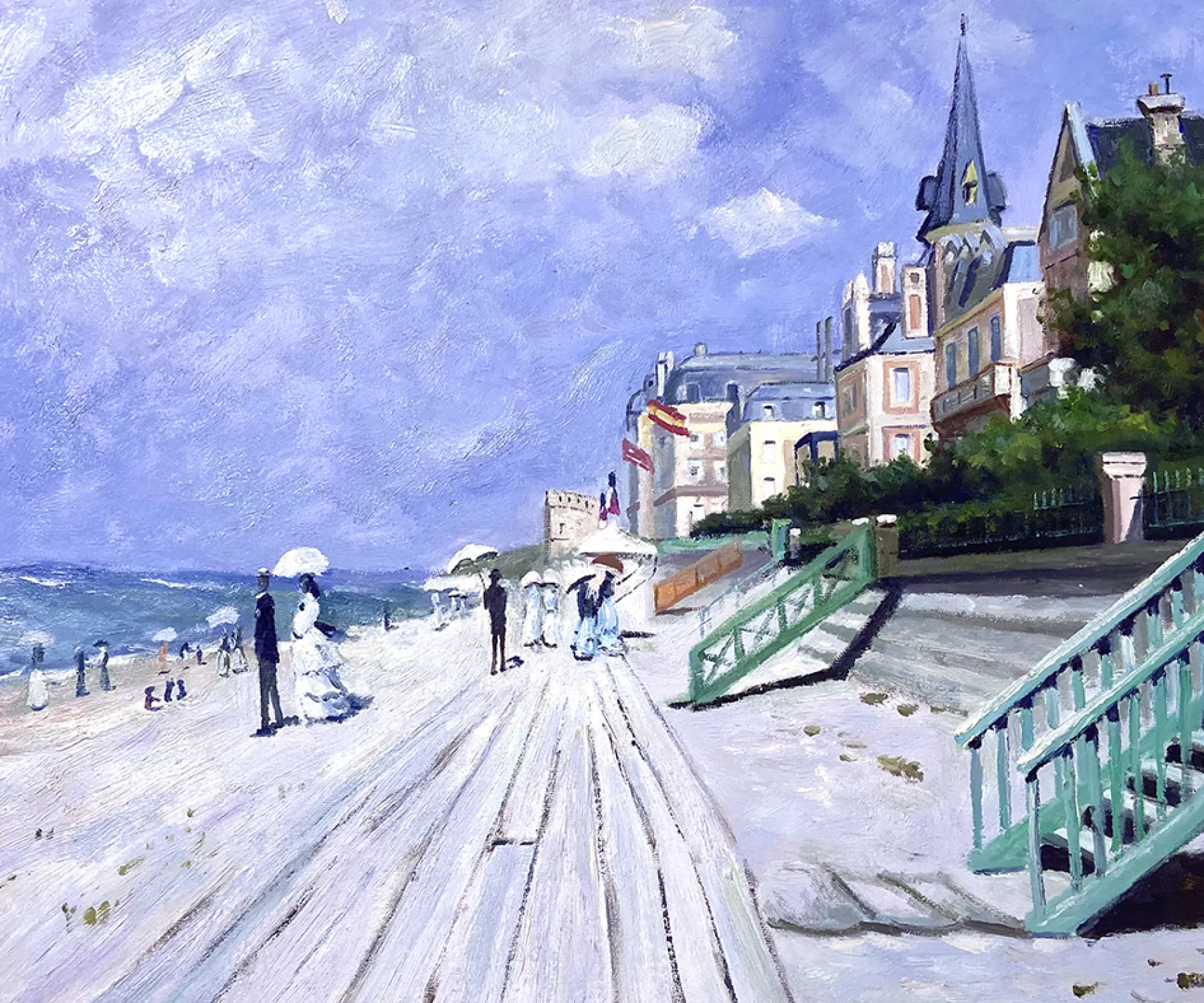 Galerie Mont The Boardwalk at Trouville - Claude Monet^ Monet