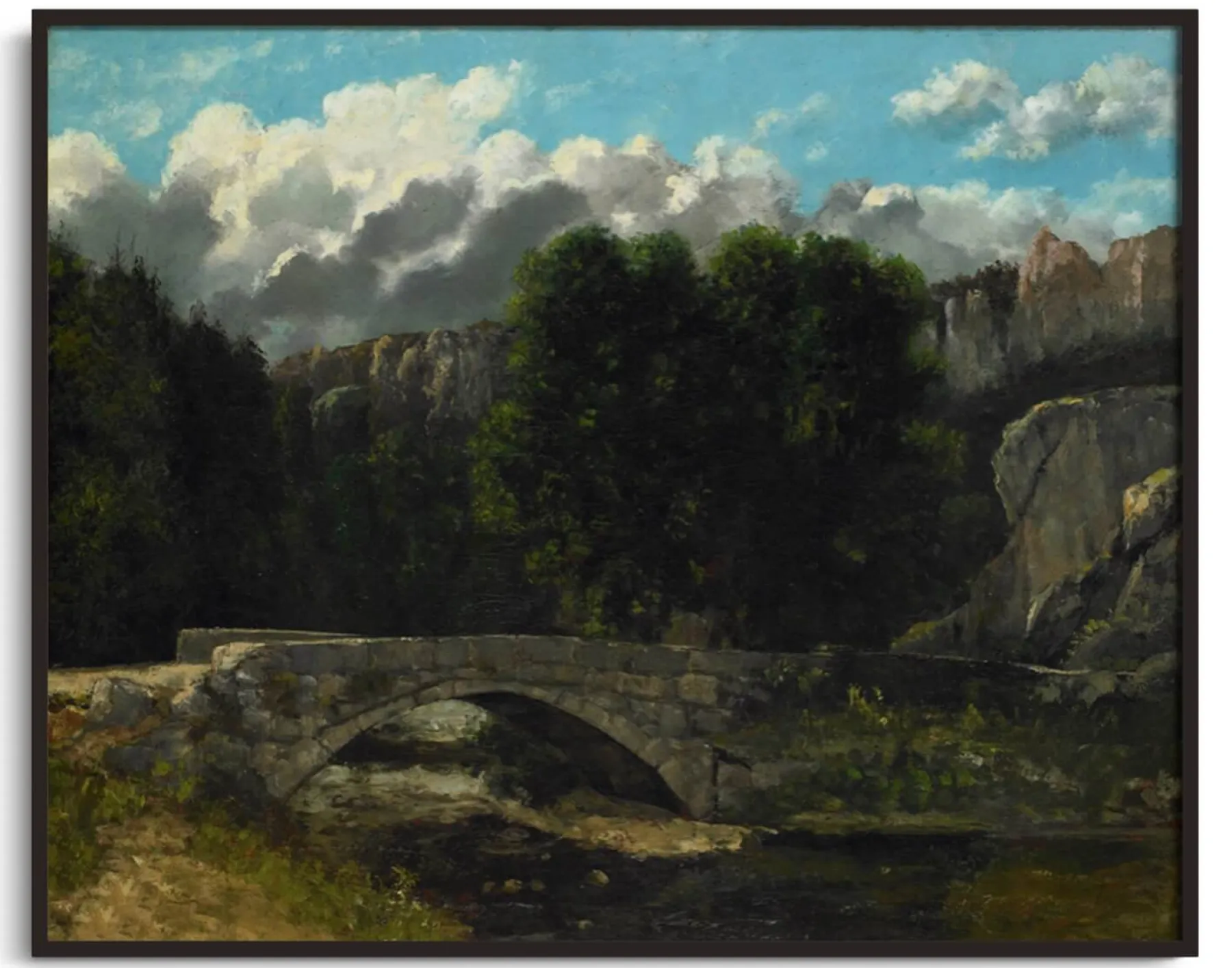 Galerie Mont The bridge at Saint-Sulpice near Fleurier - Gustave Courbet^ Courbet