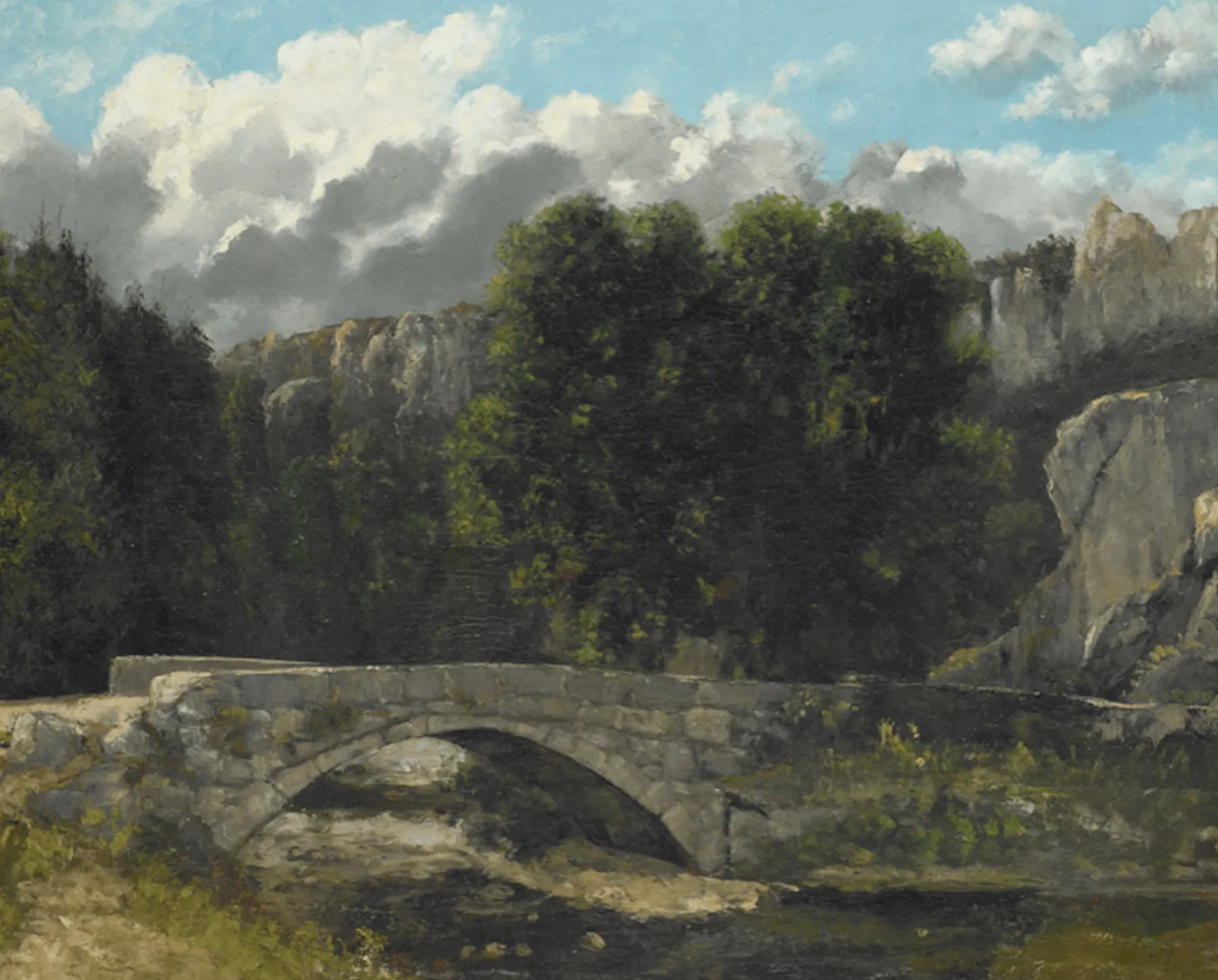 Galerie Mont The bridge at Saint-Sulpice near Fleurier - Gustave Courbet^ Courbet