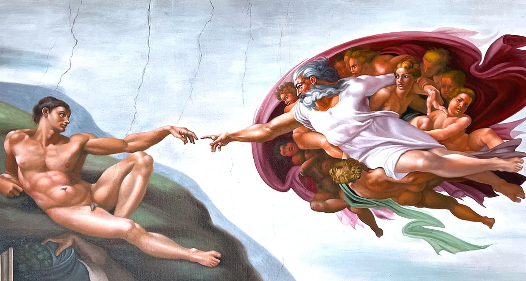 Galerie Mont The Creation of Adam - Michelangelo^ Michel-ange