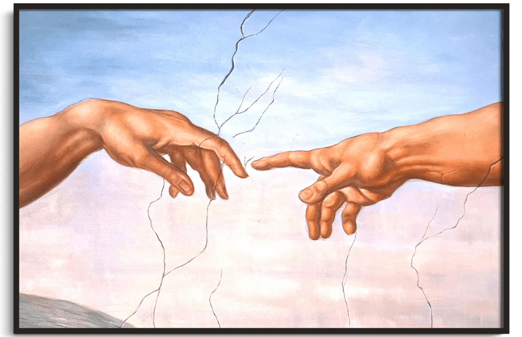 Galerie Mont The Creation of Adam, detail - Michelangelo^ Michel-ange