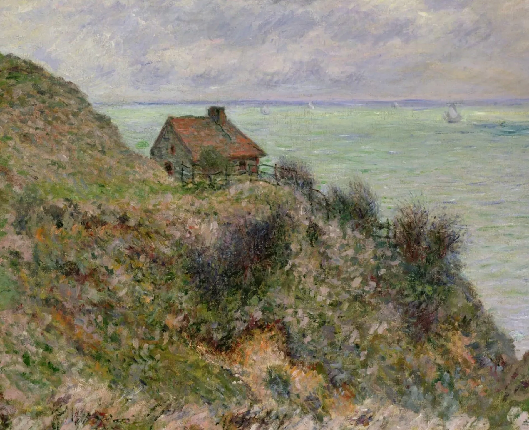 Galerie Mont The customs officials' cabin in Pourville - Claude Monet^ Monet