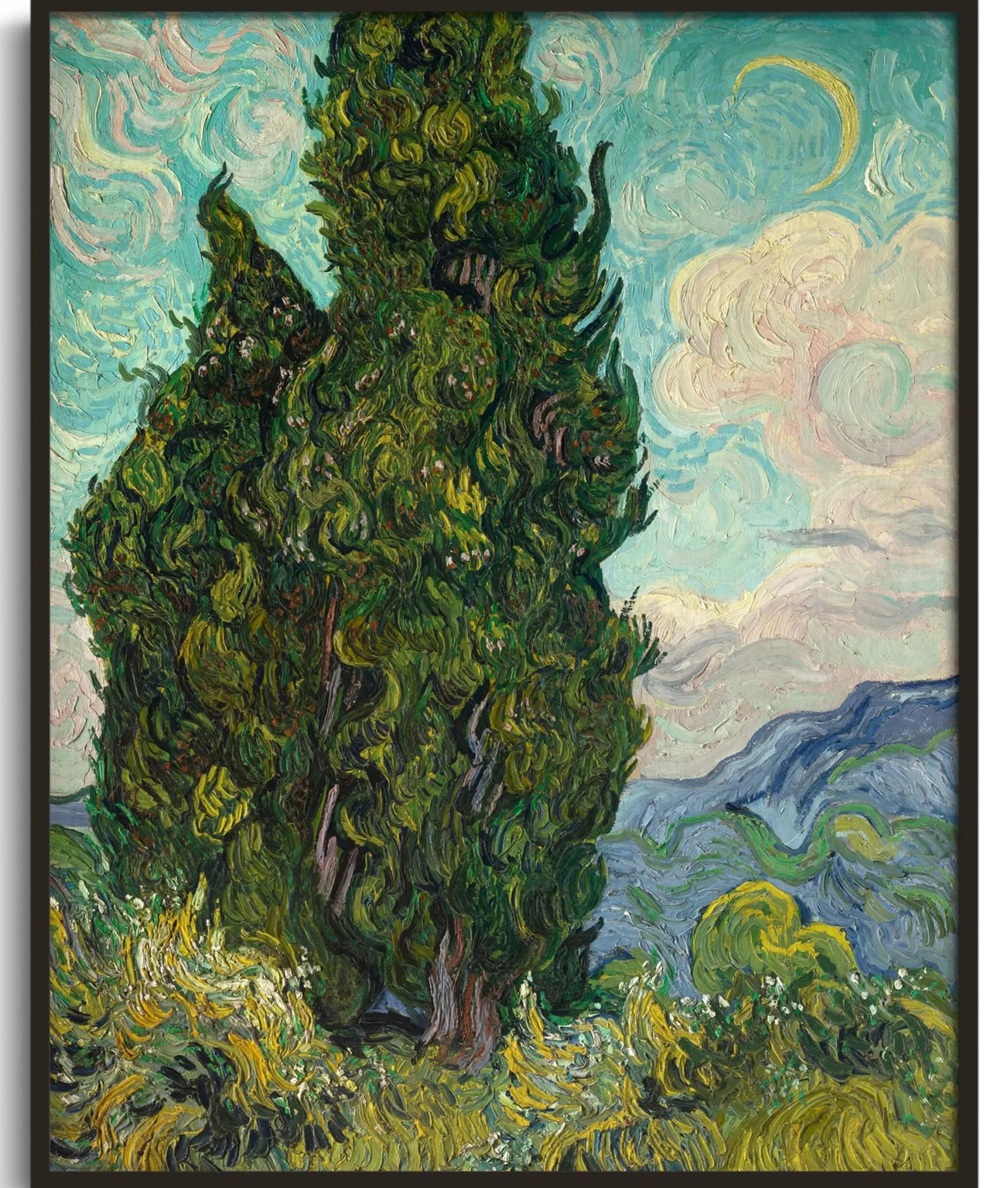 Galerie Mont The Cypresses - Vincent Van Gogh^ Van Gogh