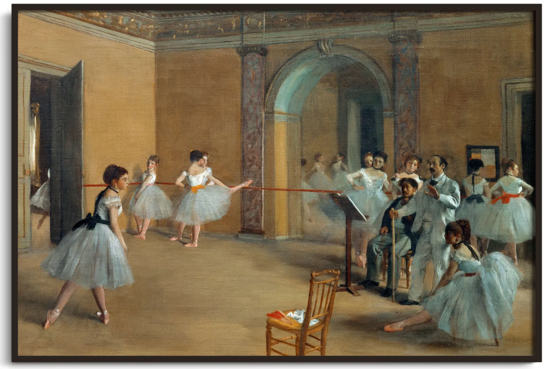 Galerie Mont The Dance Foyer at the Opera on the rue Le Peletier - Edgar Degas^ Degas