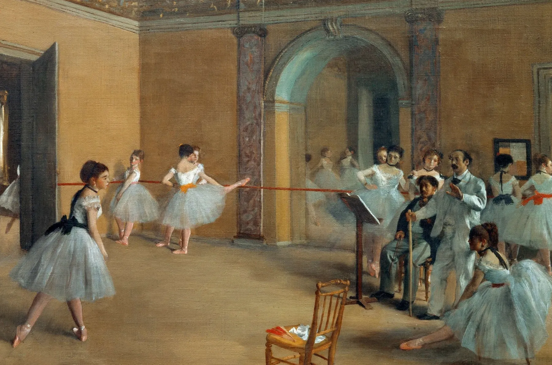 Galerie Mont The Dance Foyer at the Opera on the rue Le Peletier - Edgar Degas^ Degas