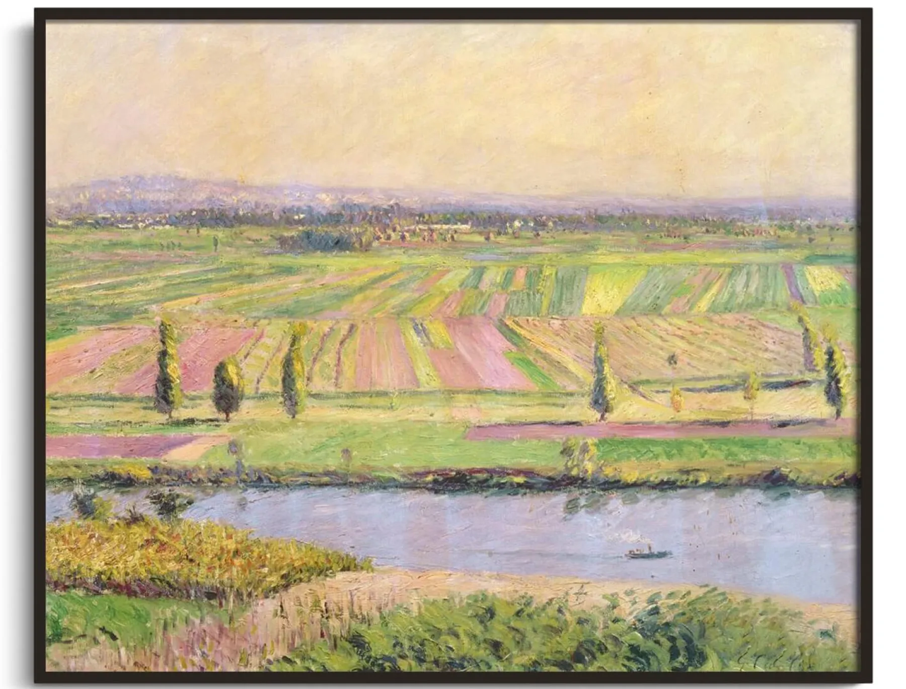 Galerie Mont The Gennevilliers plain seen from the Argenteuil hillsides - Gustave Caillebotte^ Caillebotte