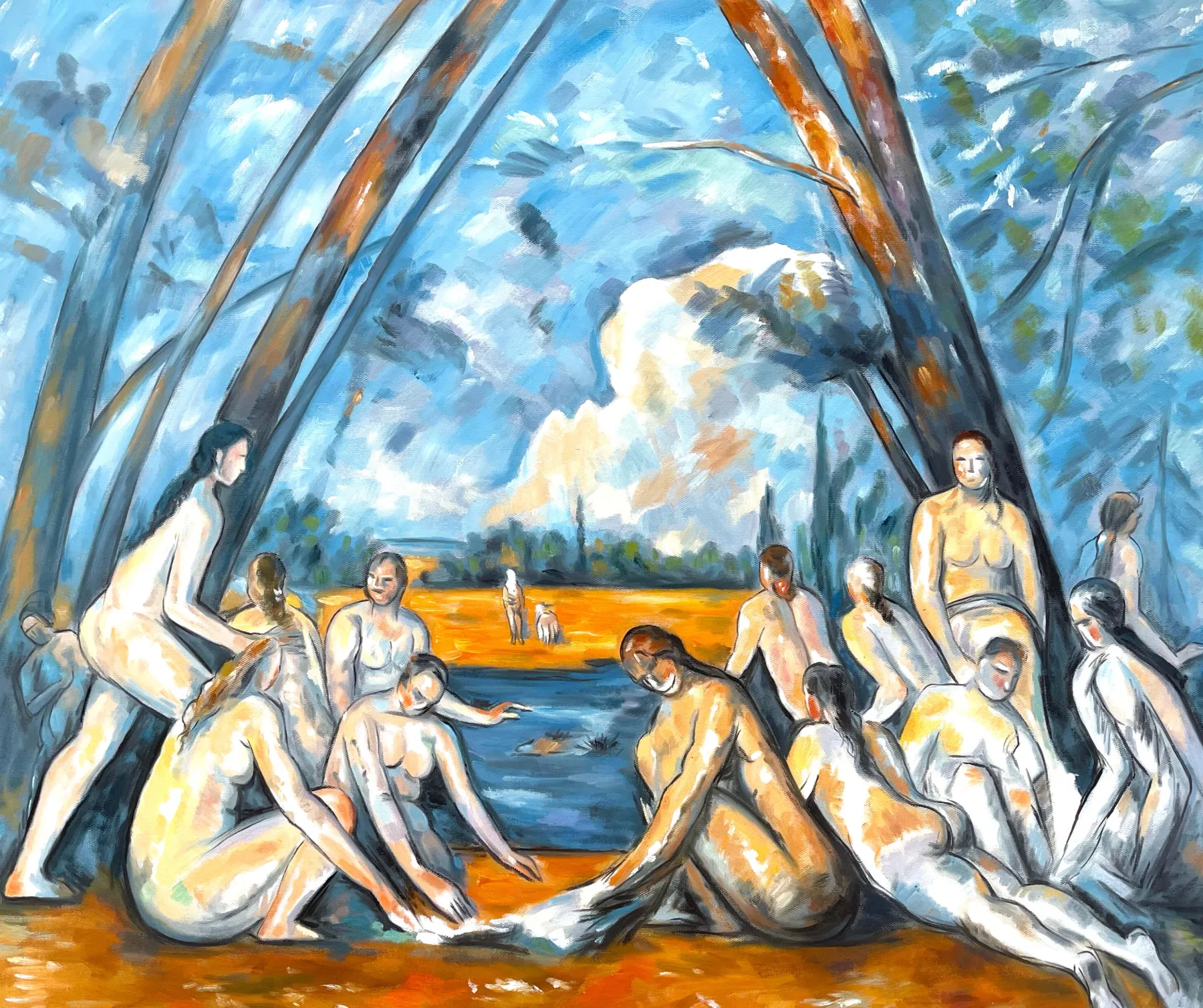 Galerie Mont The Large Bathers - Paul Cézanne^ Cézanne