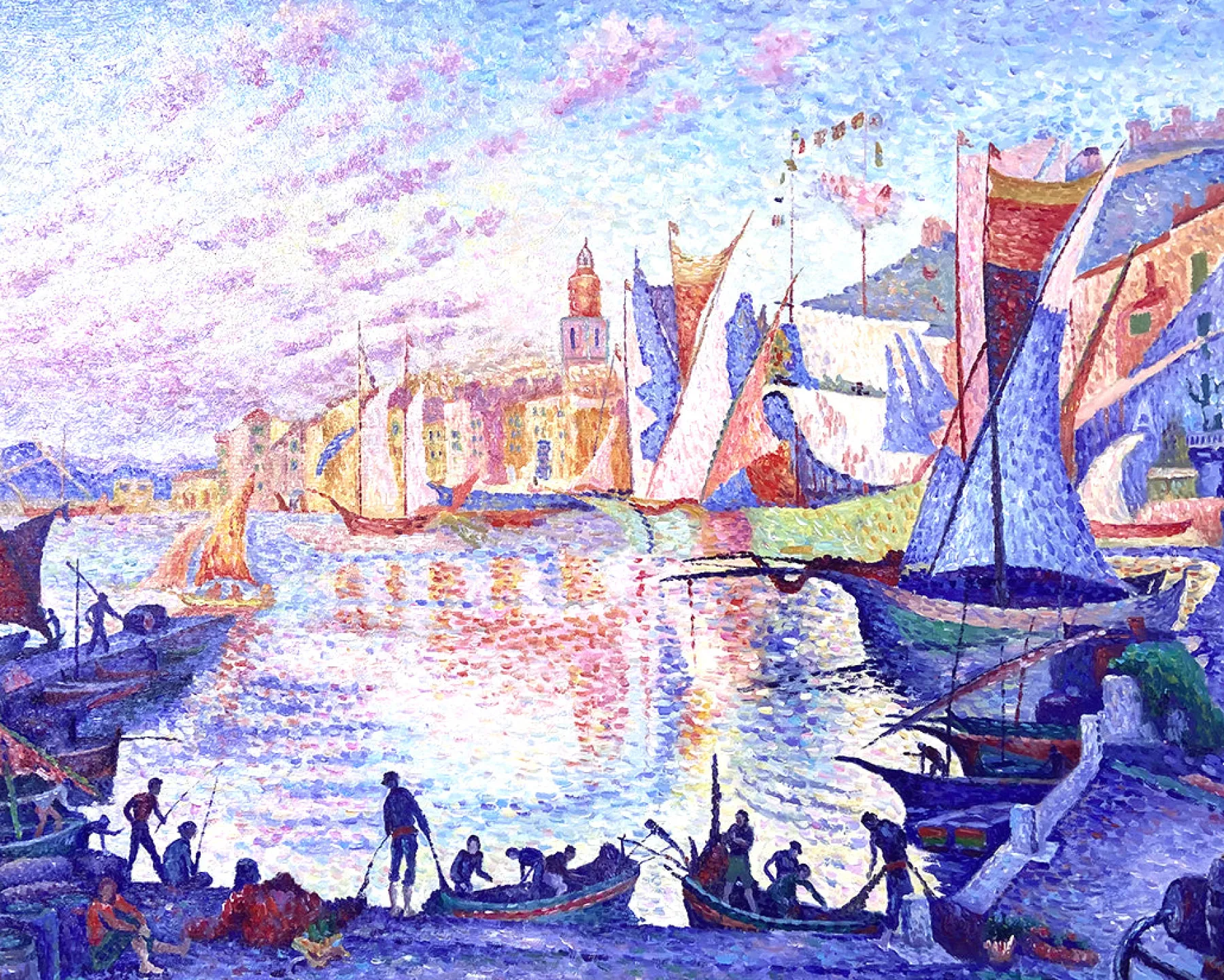 Galerie Mont The Port of Saint-Tropez - Paul Signac^ Signac