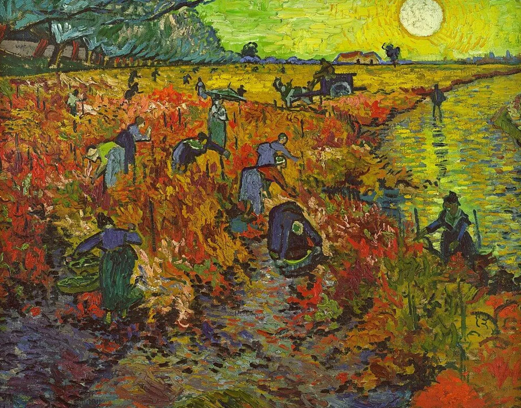 Galerie Mont The Red Vineyard - Vincent Van Gogh^ Van Gogh