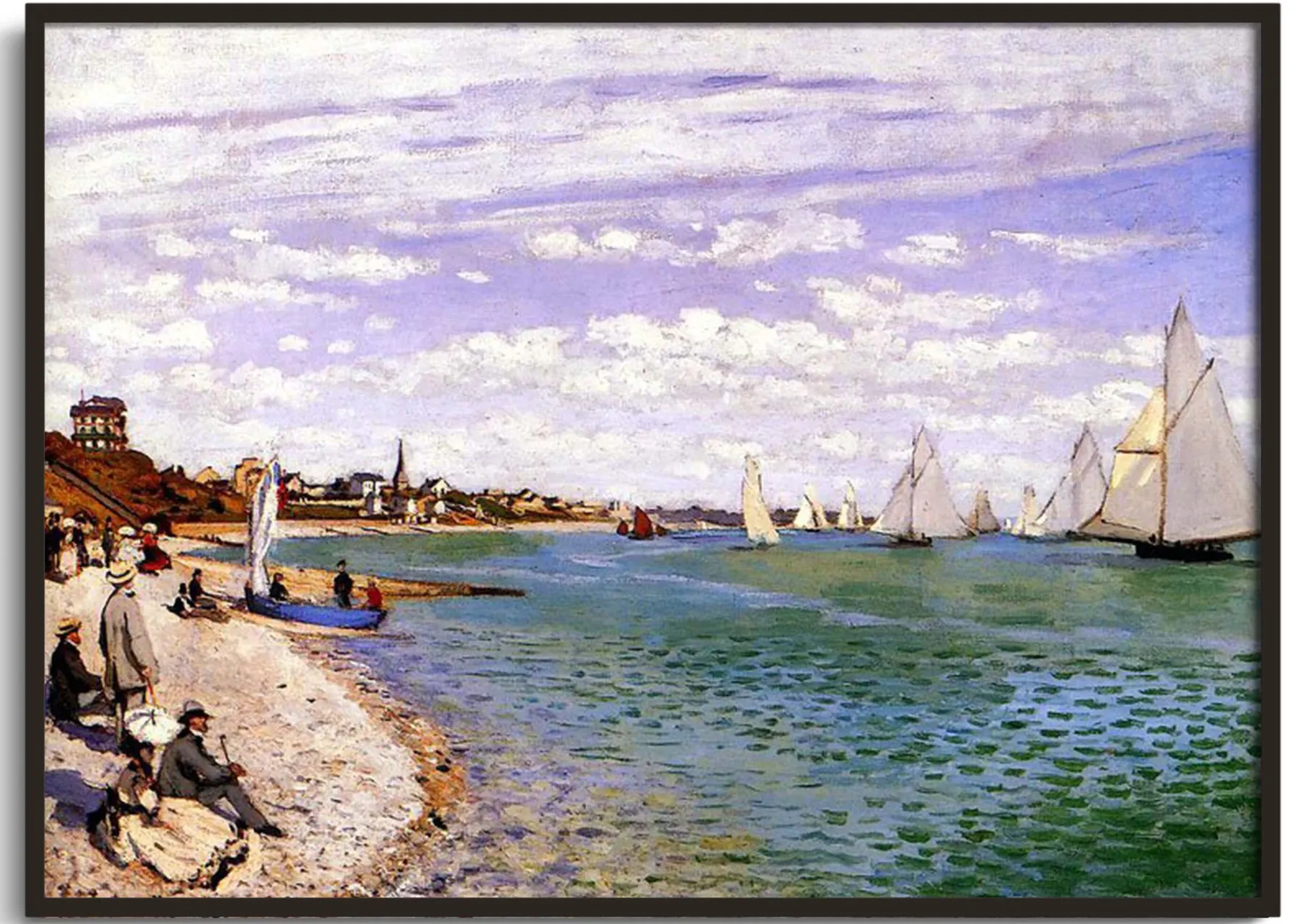 Galerie Mont The Regattas at Sainte-Adresse - Claude Monet^ Monet