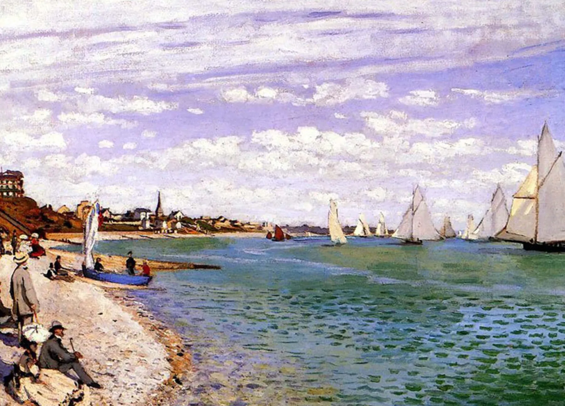 Galerie Mont The Regattas at Sainte-Adresse - Claude Monet^ Monet