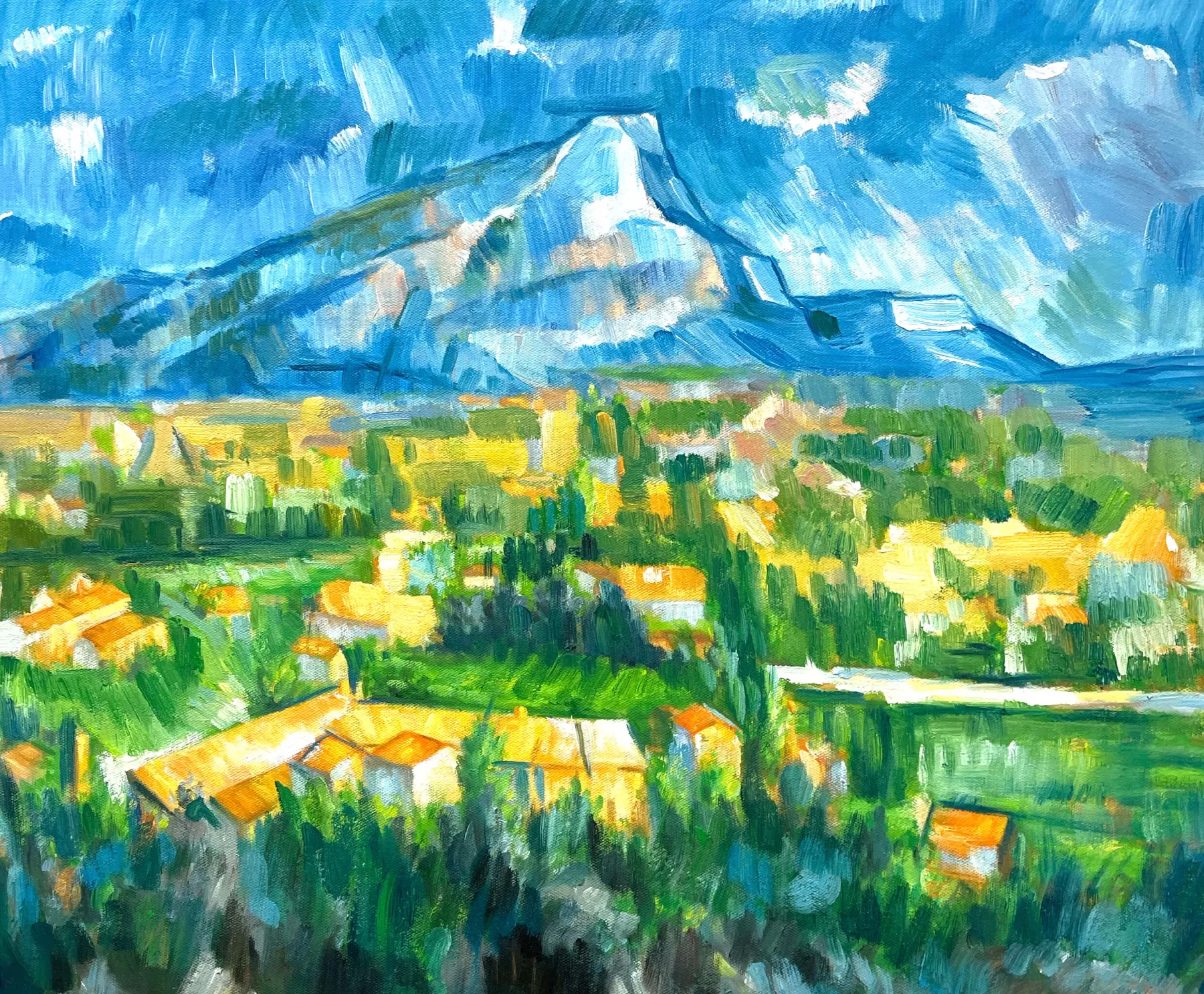Galerie Mont The Sainte-Victoire mountain seen from the Lauves – Paul Cézanne^ Cézanne