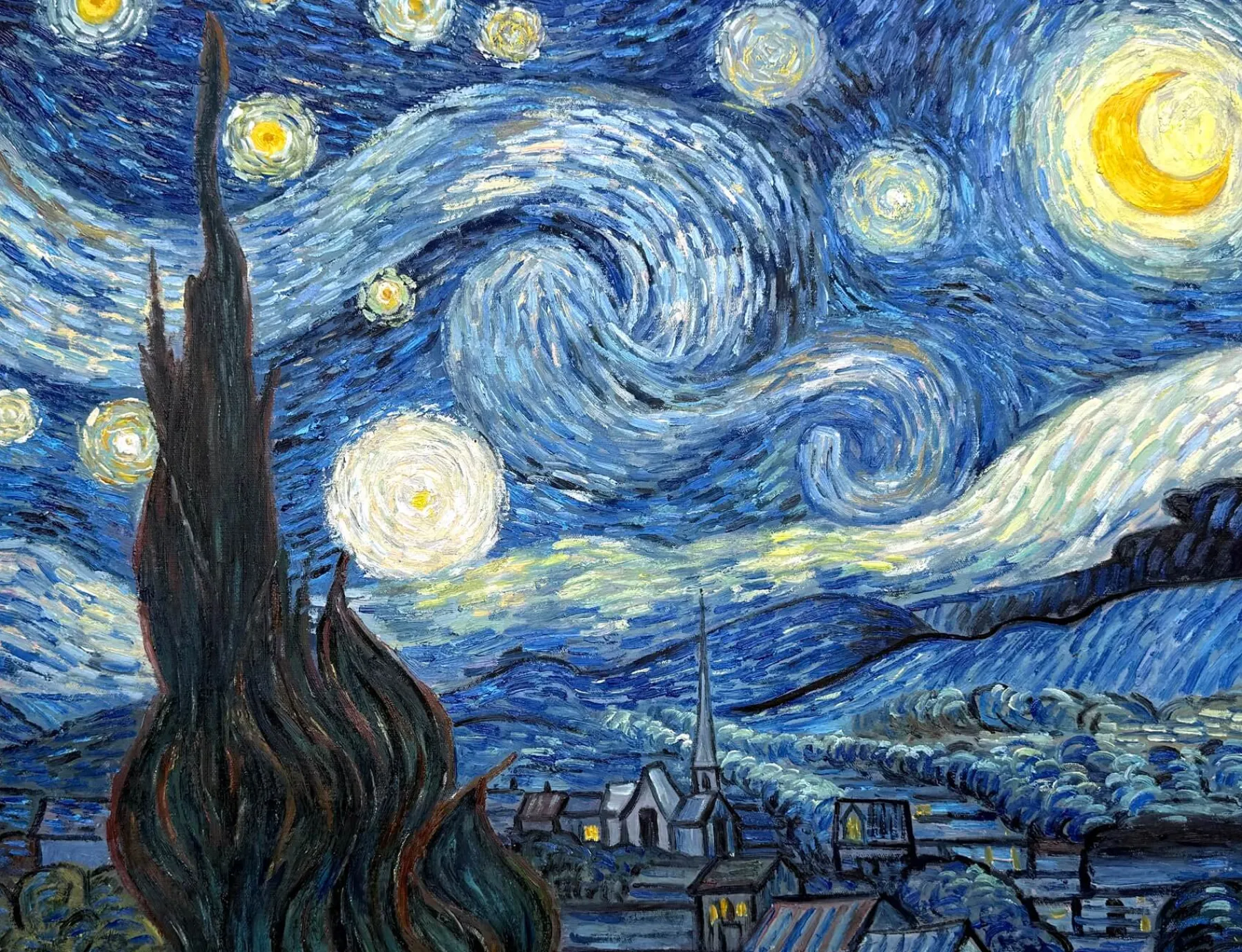 Galerie Mont The Starry Night - Vincent Van Gogh^ Van Gogh