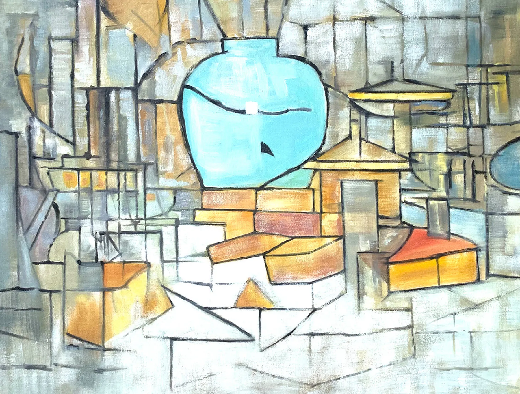 Galerie Mont The Still Life with Gingerpot II - Piet Mondrian^ Mondrian