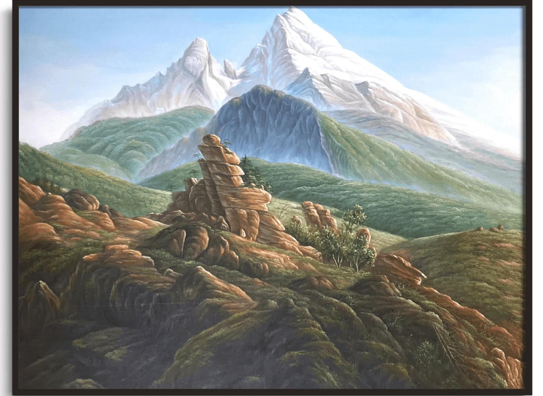 Galerie Mont The Watzmann - Caspar David Friedrich^ Friedrich