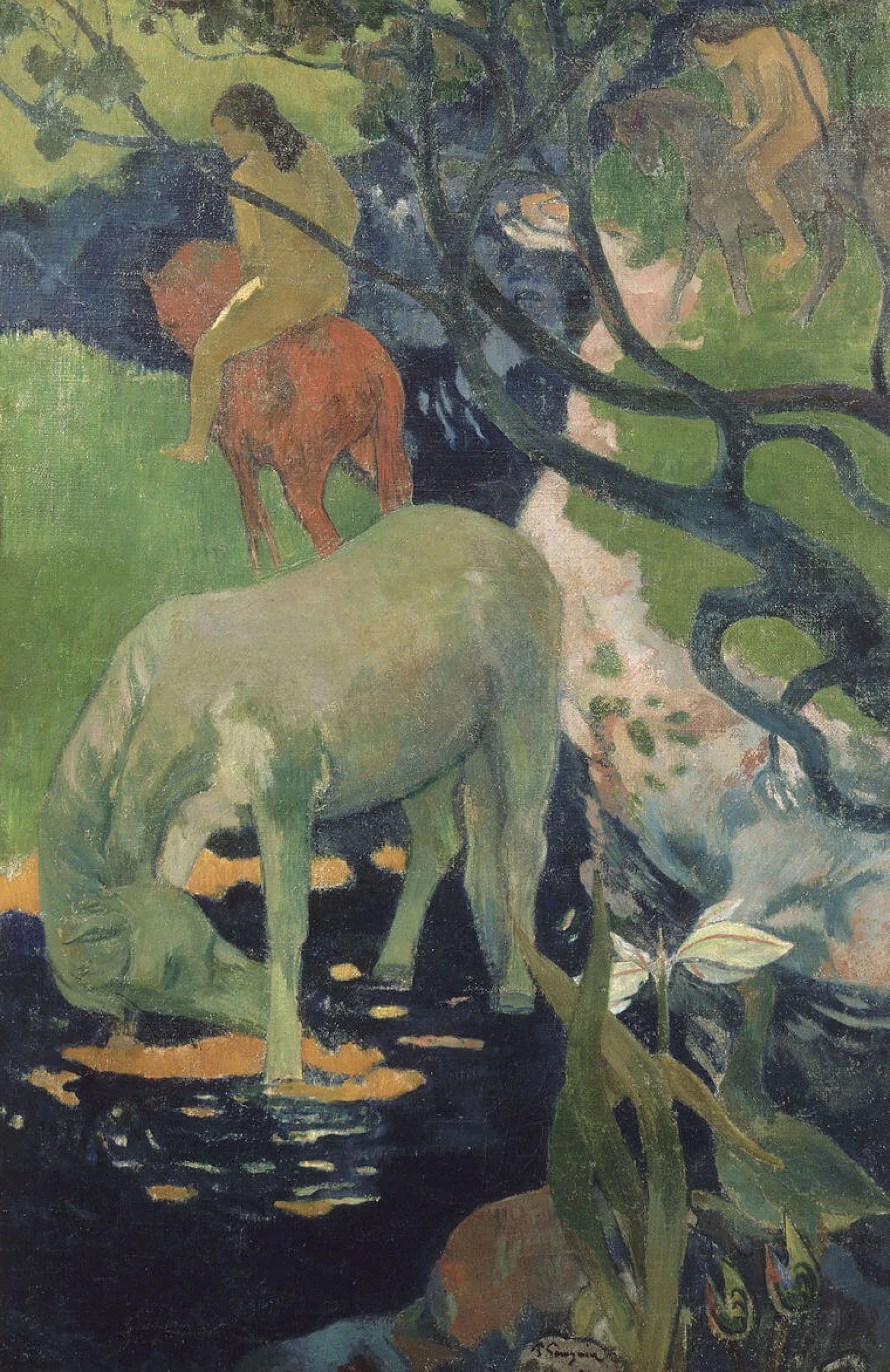 Galerie Mont The white horse - Paul Gauguin^ Gauguin