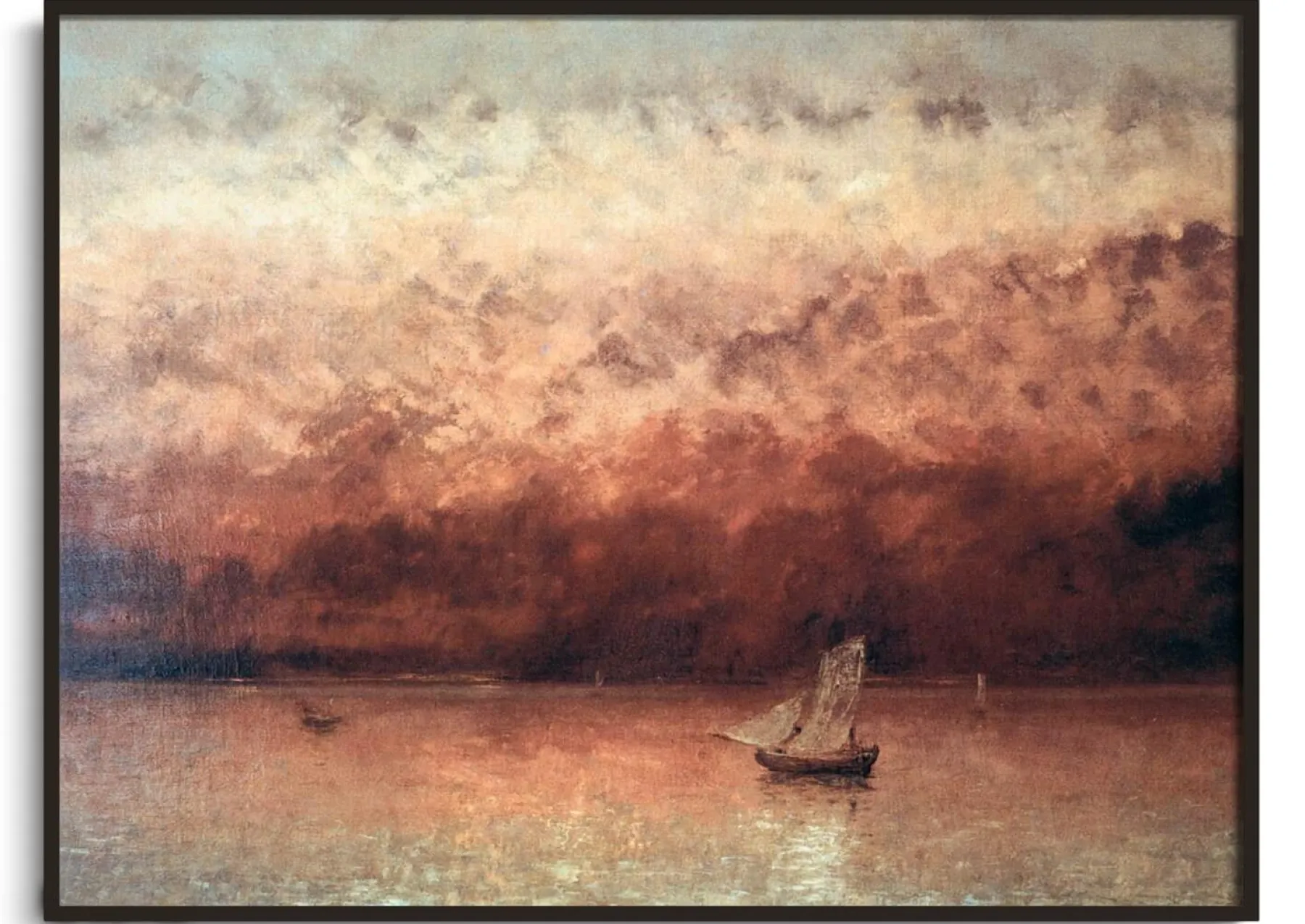 Galerie Mont Twilight on Lake Geneva - Gustave Courbet^ Courbet