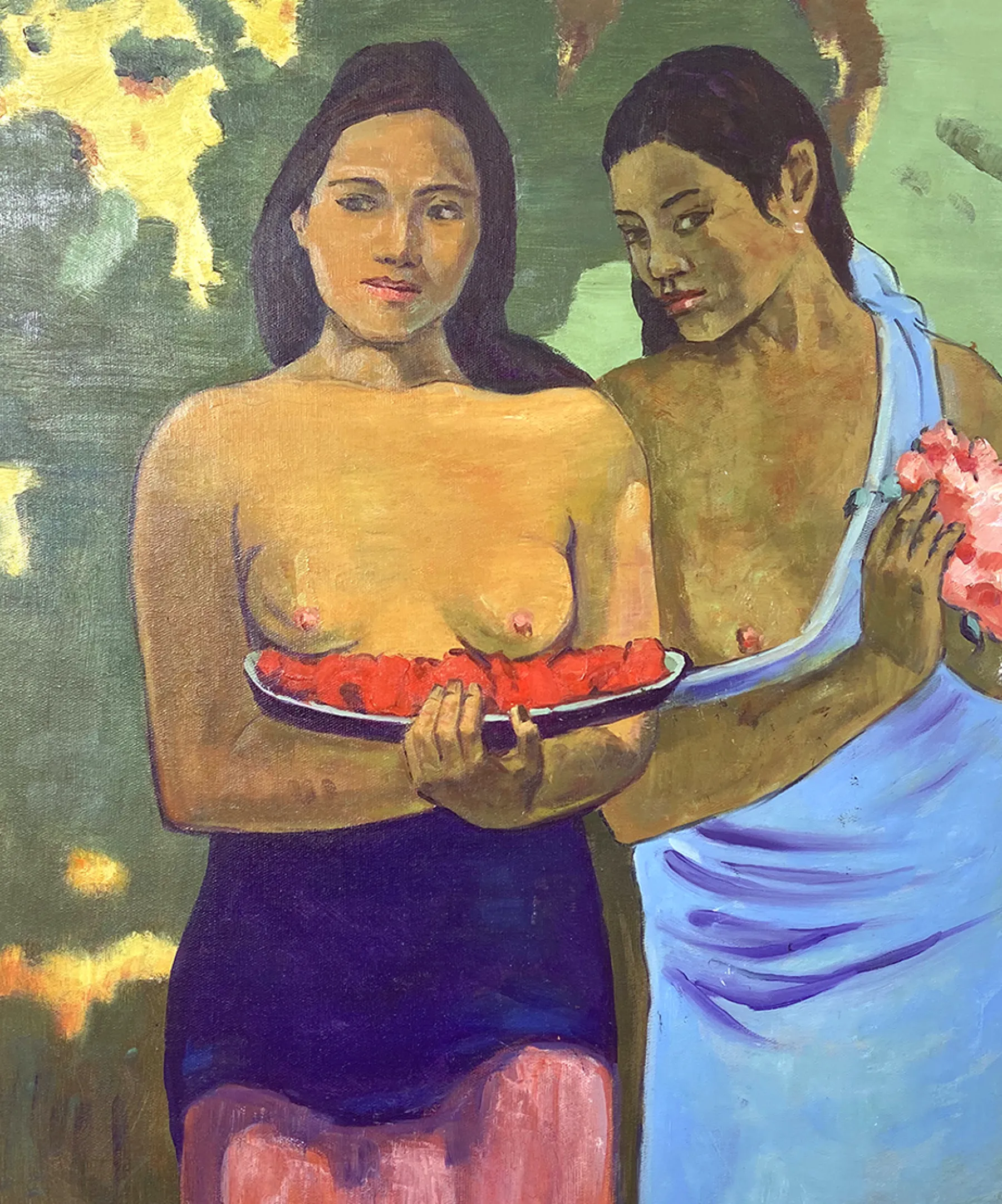 Galerie Mont Two Tahitian Women - Paul Gauguin^ Gauguin