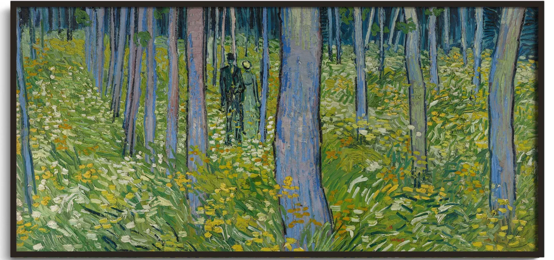 Galerie Mont Undergrowth with two figures - Vincent Van Gogh^ Van Gogh