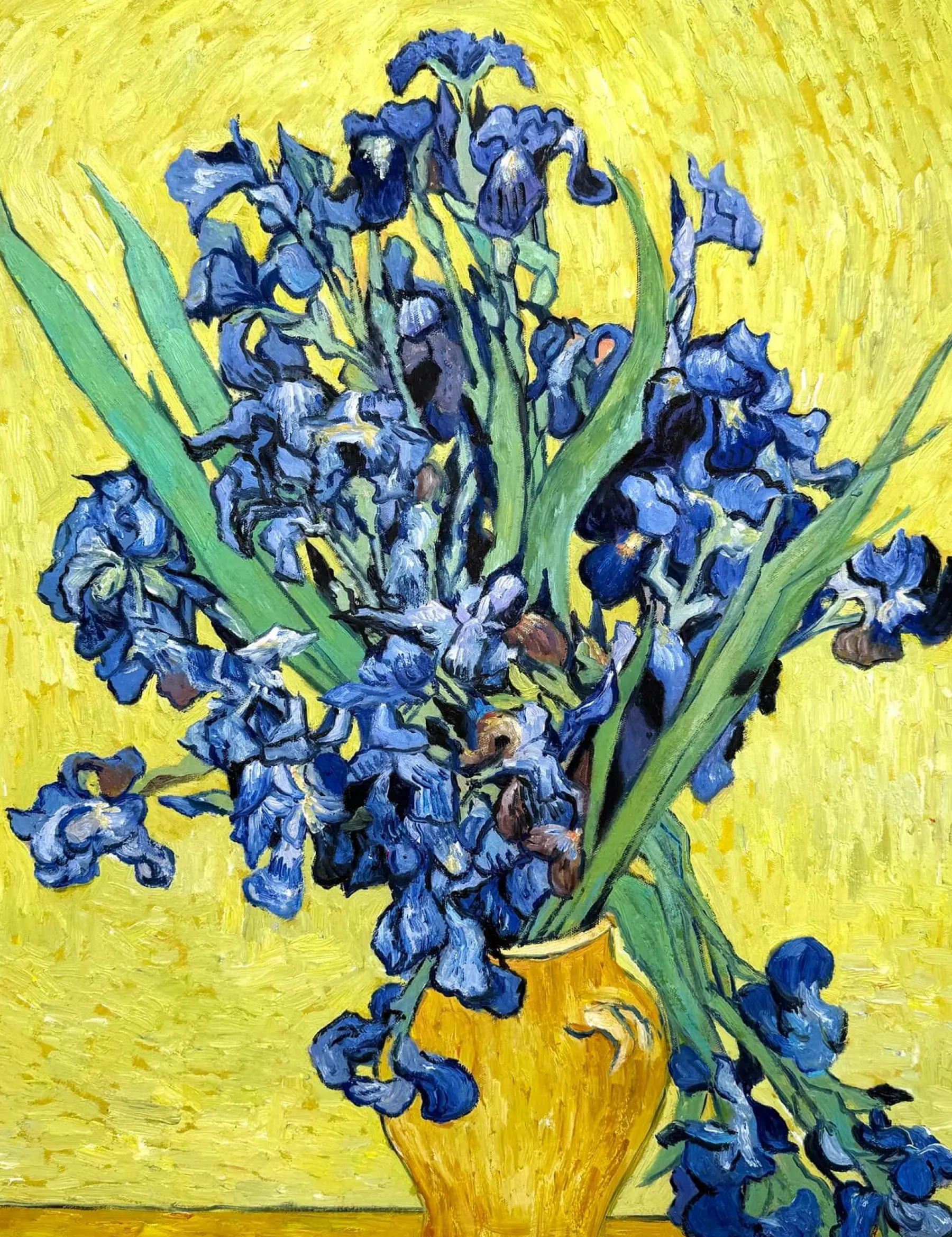 Galerie Mont Vase with Irises - Vincent Van Gogh^ Van Gogh