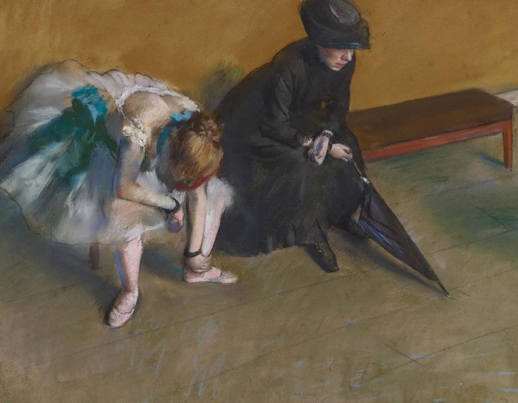Galerie Mont Waiting - Edgar Degas^ Degas