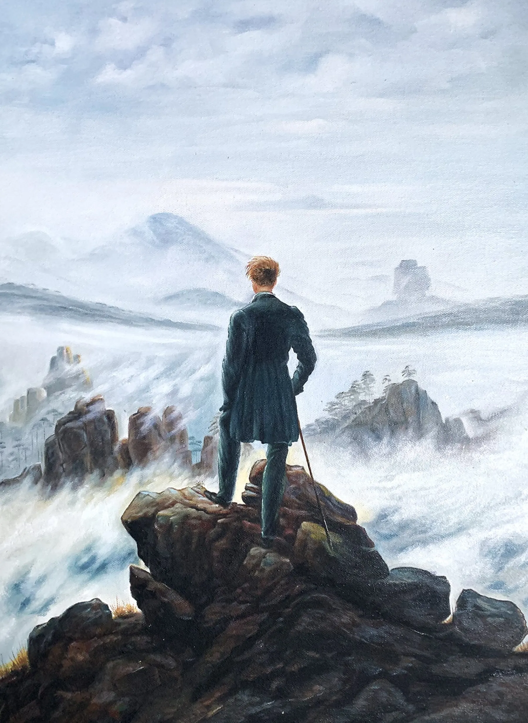 Galerie Mont Wanderer above the Sea of Fog - Caspar David Friedrich^ Friedrich