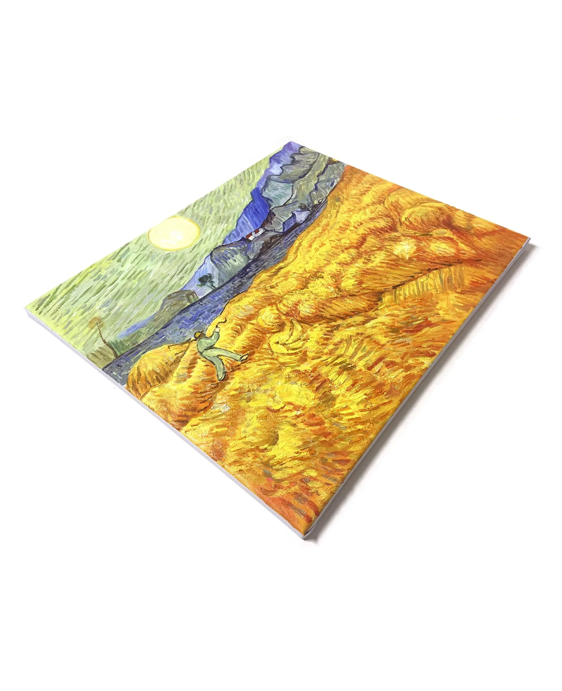 Galerie Mont Wheat Field Behind Saint‑Paul Hospital with a Reaper - Vincent Van Gogh^ Van Gogh