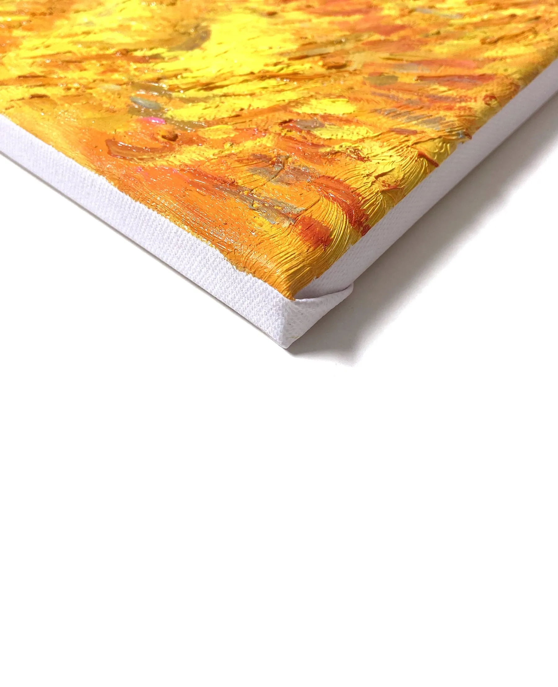 Galerie Mont Wheat Field Behind Saint‑Paul Hospital with a Reaper - Vincent Van Gogh^ Van Gogh