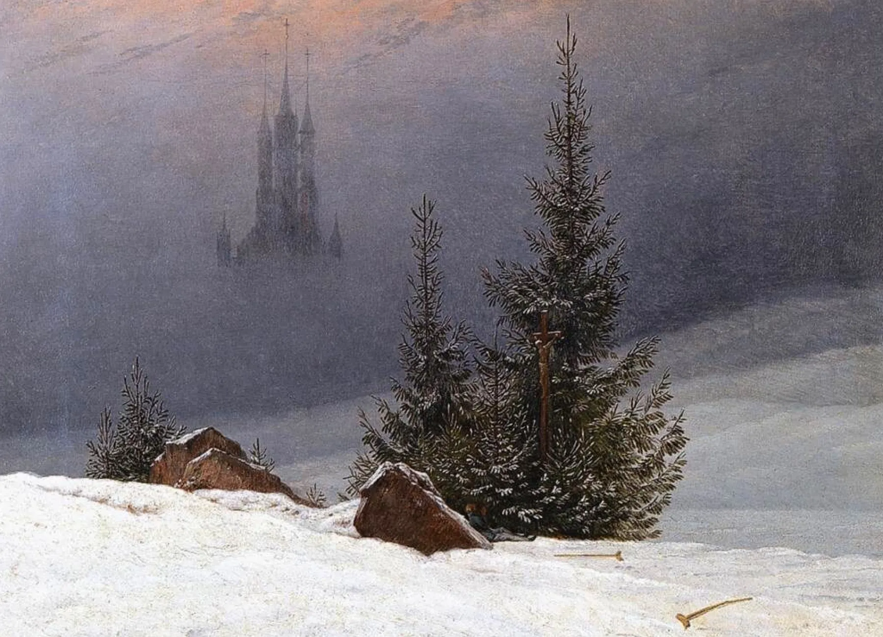 winter_landscape_with_a_church__caspar_david_friedrich_2.webp Galerie Mont Winter Landscape with a Church - Caspar David Friedrich^ Friedrich