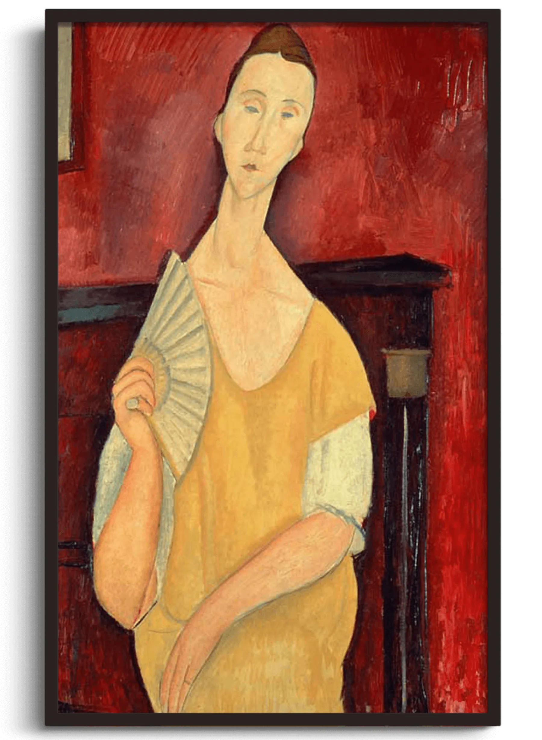 Galerie Mont Woman with a fan - Amedeo Modigliani^ Modigliani