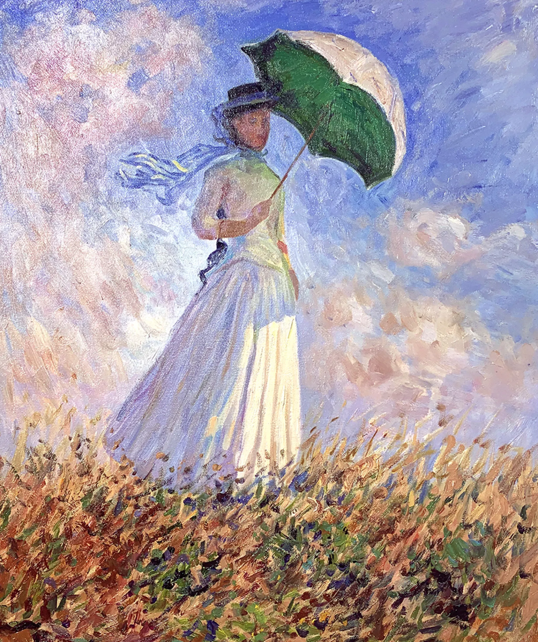 Galerie Mont Woman with a Parasol, facing right - Claude Monet^ Monet