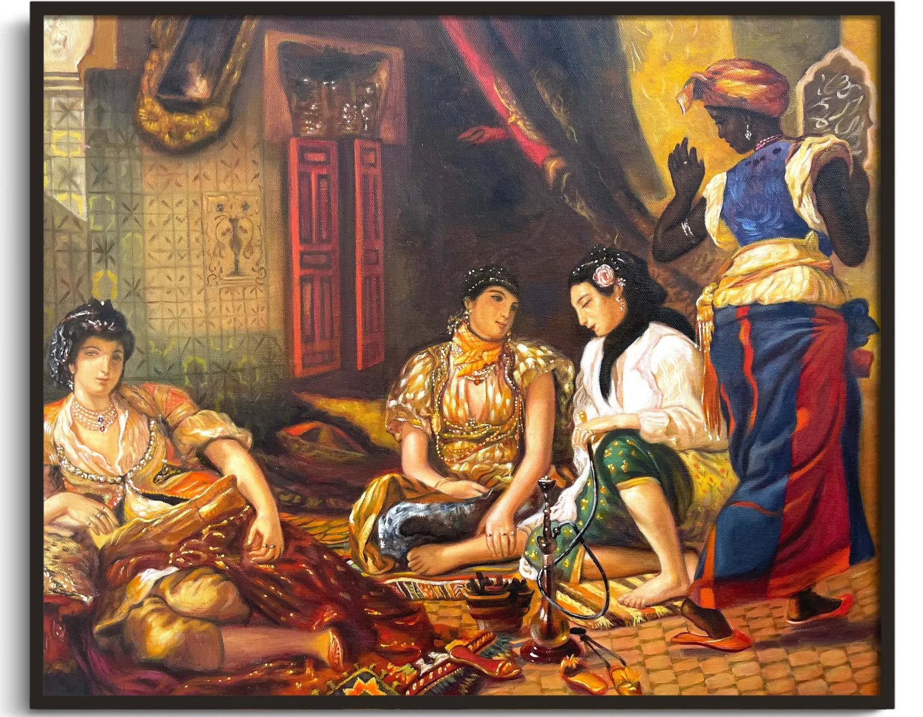 Galerie Mont Women of Algiers in their flat – Eugène Delacroix^ Delacroix