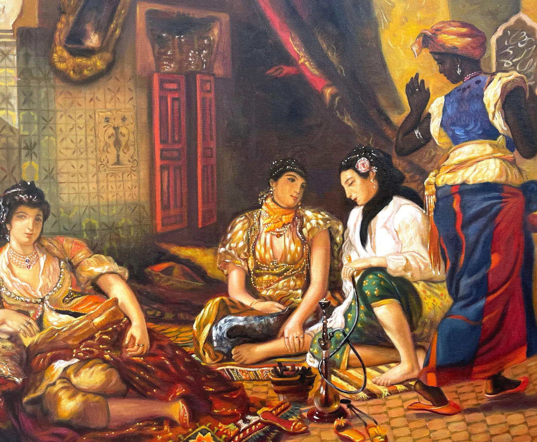 Galerie Mont Women of Algiers in their flat – Eugène Delacroix^ Delacroix