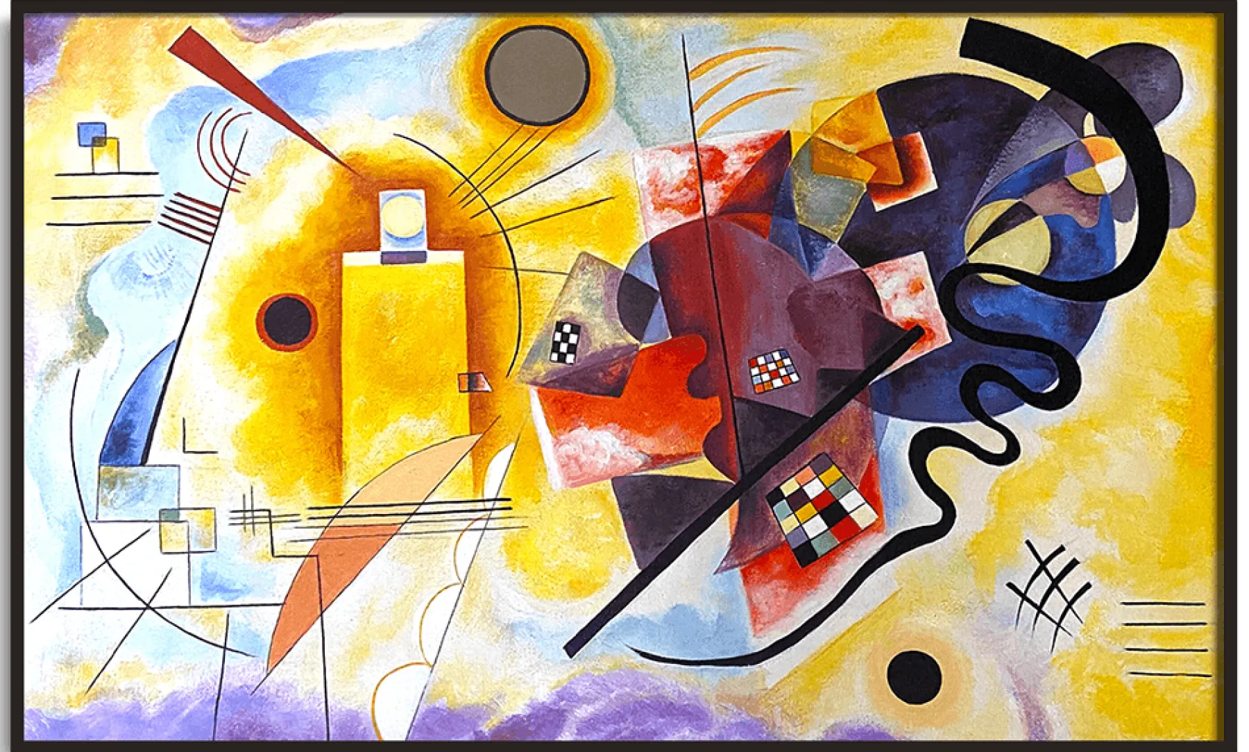 Galerie Mont Yellow-Red-Blue - Vassily Kandinsky^ Kandinsky