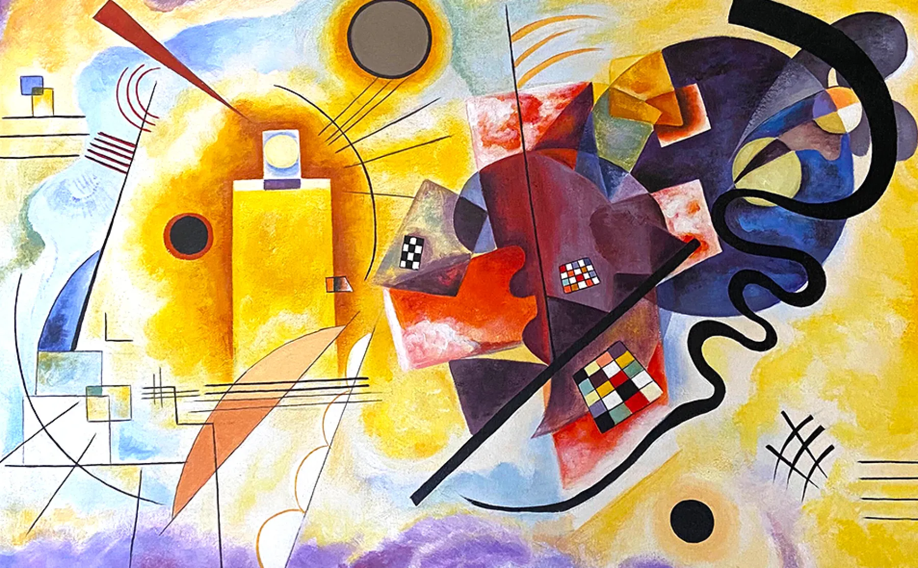 Galerie Mont Yellow-Red-Blue - Vassily Kandinsky^ Kandinsky