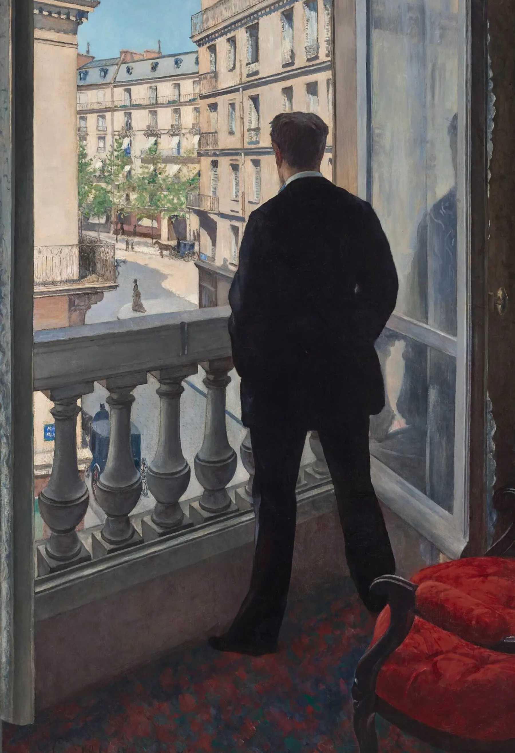 Galerie Mont Young man at the window - Gustave Caillebotte^ Caillebotte